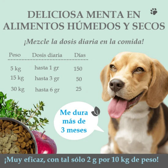 Dental mix: mezcla en polvo para el cuidado dental de los perros (150 gr)