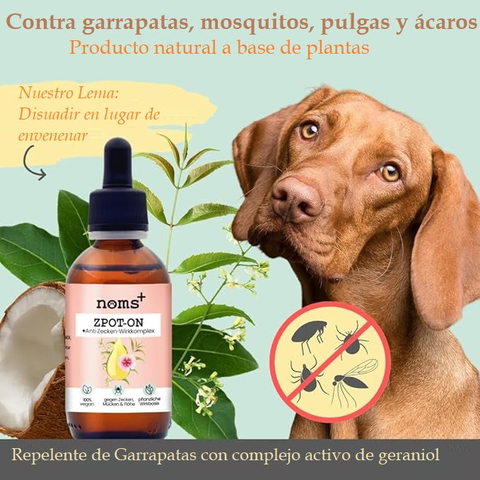 Spot-on contra garrapatas, pulgas, ácaros y mosquitos