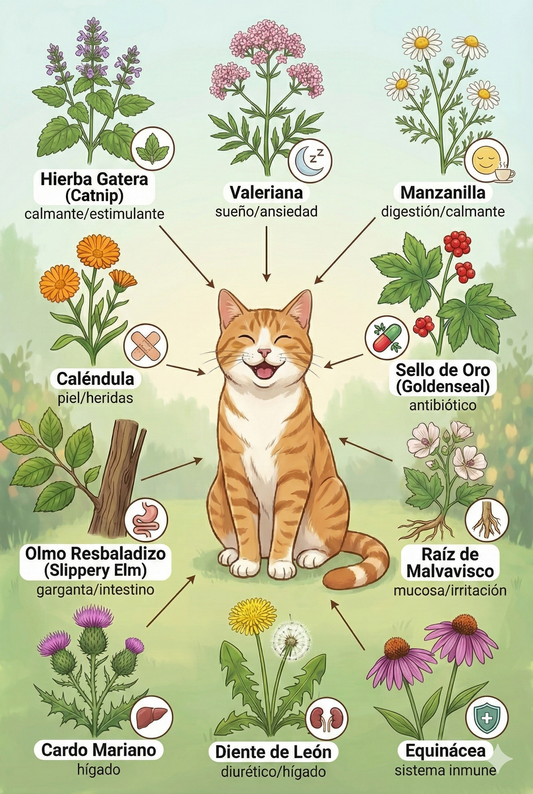 Botiquín Natural Felino: Las 10 Mejores Hierbas Medicinales para Gatos
