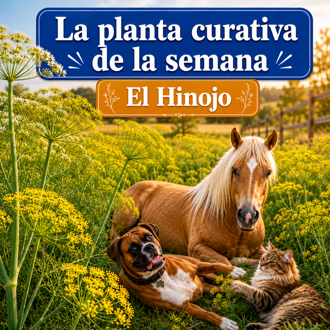 Hinojo para Caballos, Perros y Gatos: Beneficios Naturales y Guía de Dosificación Segura