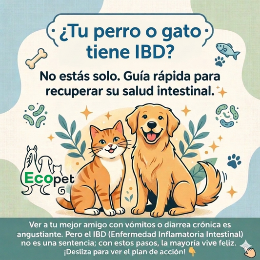 Guía para sobrevivir al IBD: Cómo manejar la dieta y los suplementos de tu amigo peludo con éxito
