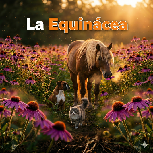 Guía Completa de la Equinácea en Veterinaria: Beneficios, Dosificación Científica y Usos Clínicos en Caballos, Perros y Gatos