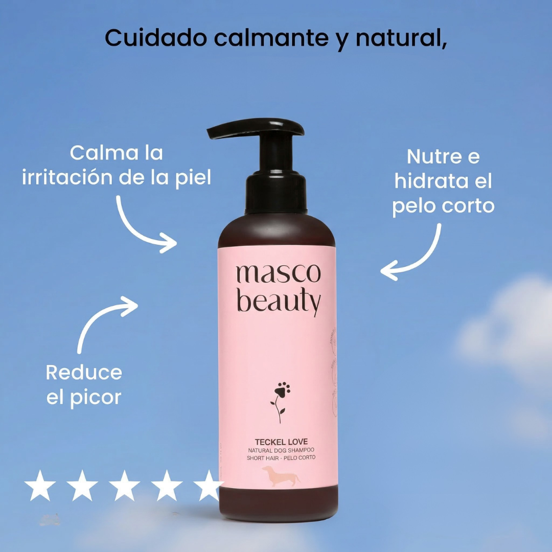 Champú para Teckel pelo corto de Jojoba y Manzanilla