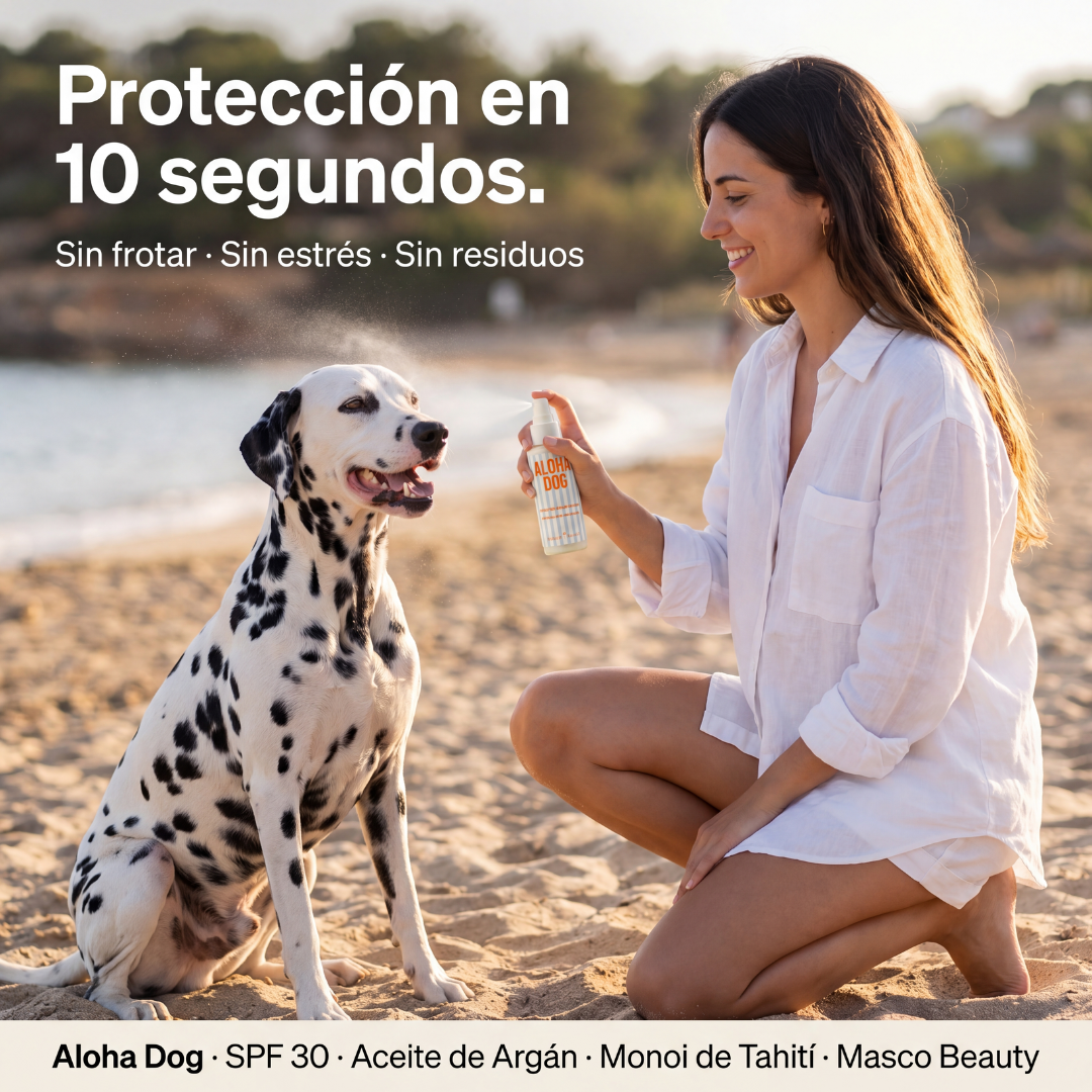 Aloha Dog – Spray solar natural para perros SPF 30