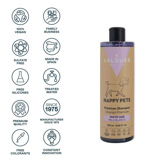 Champú Pelo Blanco "Happy Pets"Champú Pelo Blanco "Happy Pets" - imagen secundaria